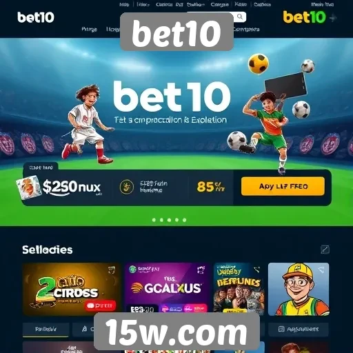 Acessibilidade e design do site bet10
