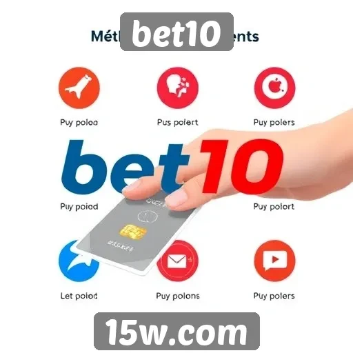 Métodos de pagamento aceitos no site bet10